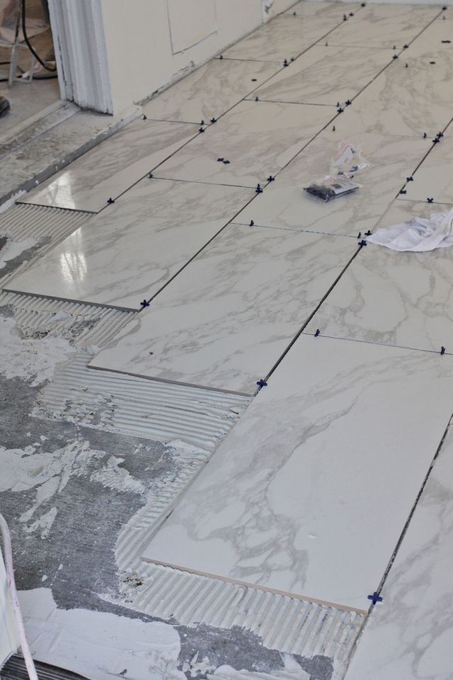 Floor tiles fixing